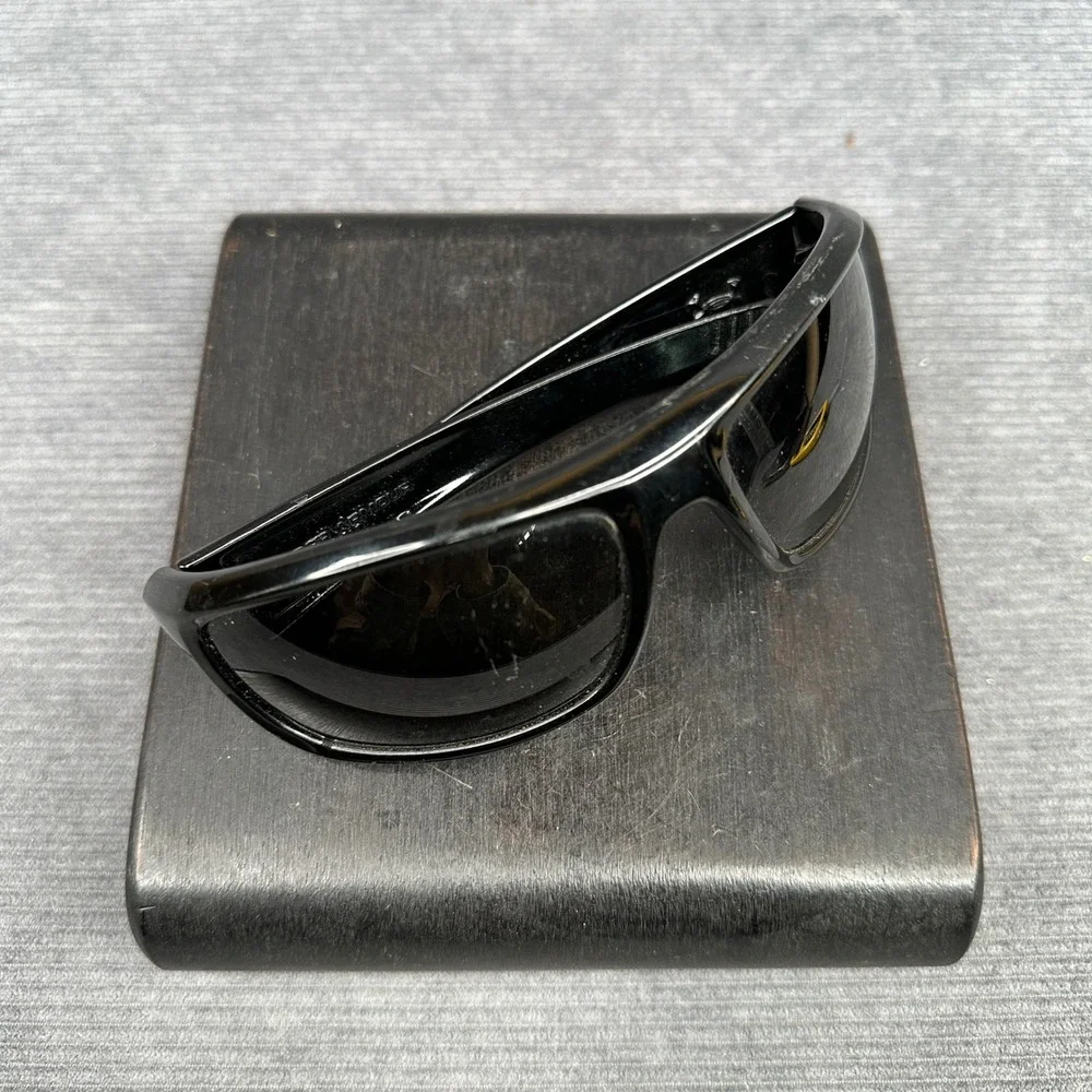 Under Armour y2k Sunglasses Mens Black Wrap Sport Frames Grey Lens Logo Athletic